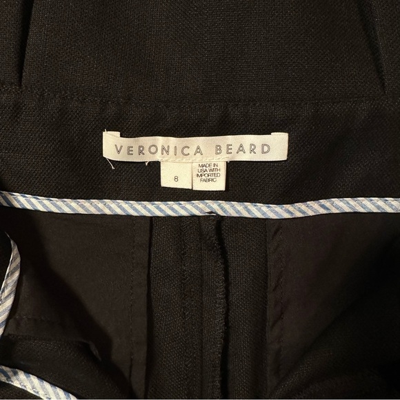 Veronica Beard Women's Black-Tie Waist Linen Blend Pants Size 8 - Picture 12 of 16